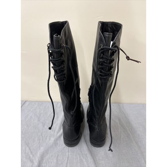Cole Haan Air Kensington Waterproof Leather Knee-High Tall Boot Black 9B Charity - Picture 4 of 9